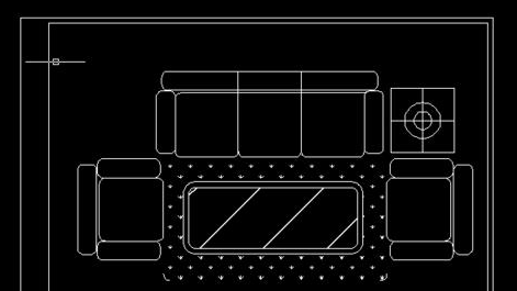 cad画图教程如何画沙发平面图
