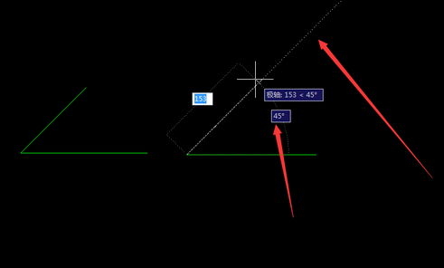 cad怎么画45度角呢?如下图有详细的解说.