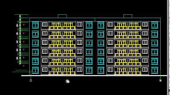 cad2009绘制建筑正立面图教程