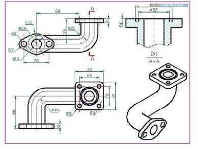 cad绘制弯管实例视频教程