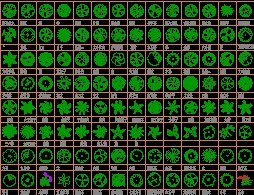 cad植物图例