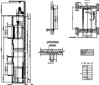 630kg小机房乘客电梯标准图纸