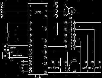 co电机变频器原理图通用变频器给单相改双相电动机变频调速电路图