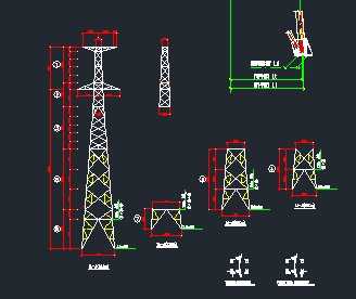 输电线路转角塔设计图