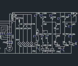 某铣床控制电路设计图