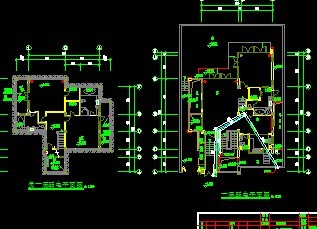 别墅建筑d型住宅电气施工预埋图