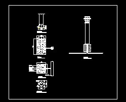 庭园灯,草坪灯基础施工详图