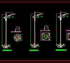 灯杆大样图免费下载 - 电气图纸 - 土木工程网