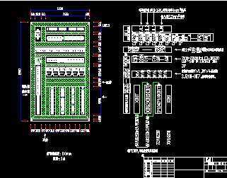电控柜面板及器件布置图
