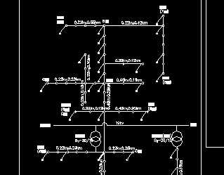 低压线路改造工程平面示意图