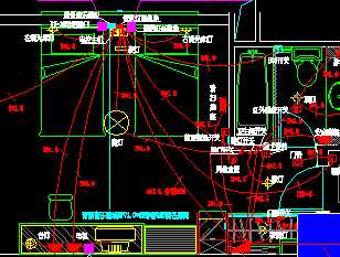宾馆客房电器综合布线图