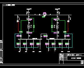 某变电站自动化主接线图