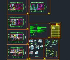 双拼叠加别墅水电图纸