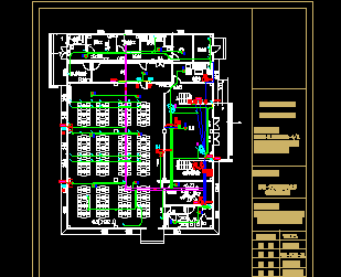 某办公楼综合布线平面图纸