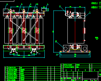 160kva干式变压器图纸