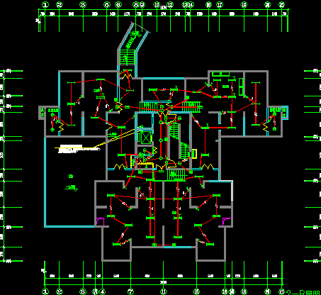 33层住宅电气施工图(强电)