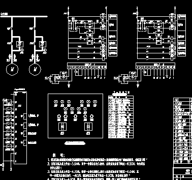 排水泵控制电气原理图免费下载 - 电气图纸 - 土木