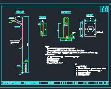 公路桥梁路灯构造详图