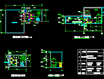 消防泵房及水池施工图纸