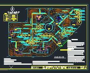 某小游园景观给排水系统施工图
