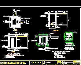室外排水暗沟及暗管连接井大样图