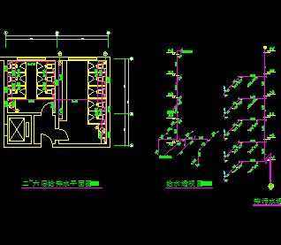 某写字楼卫生间给排水详图