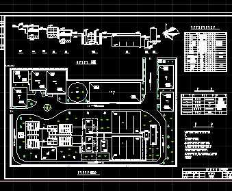 某地水厂净水厂平面及高程布置图