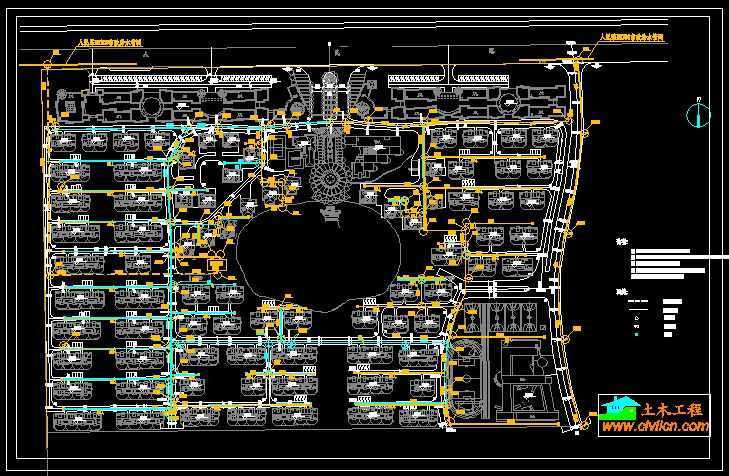 小区给水总平面布置图