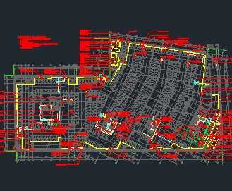 某地下车库给排水系统平面图