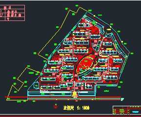 某小区污水管道平面布置图