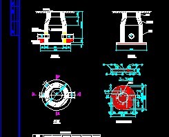 dn1000mm井径砖砌圆形检查井设计详图