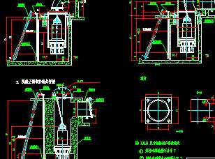 潜水泵安装cad图