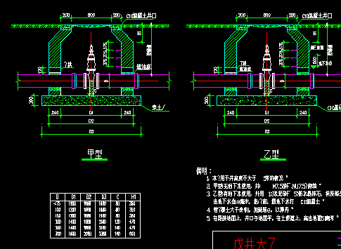 室外给水阀门井大样图免费下载 - 市政小区给排水图