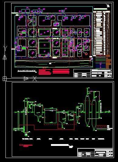 污水处理厂设计图(课程设计)