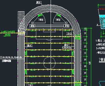 某足球场滤管盲沟系统布置图