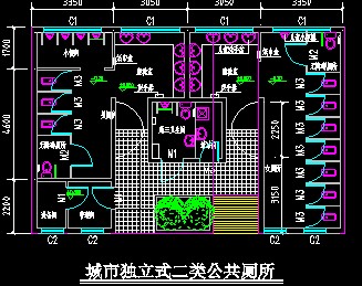 公共厕所建筑施工图