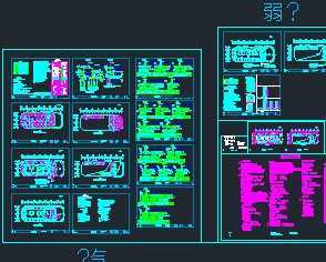 某汽车销售展厅水电消防系统竣工图