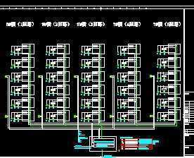 某工业园宿舍区消防烟感探头平面图