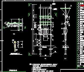 双杆柱上变台型变电所安装图