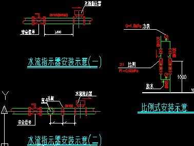 水流指示器安装示意图