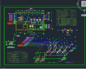 消防水泵房管线布置大样图