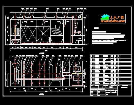 地埋式生活污水一体化处理设备图纸