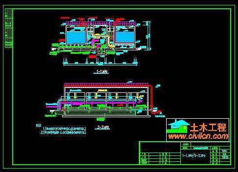 曝气生物滤池图纸