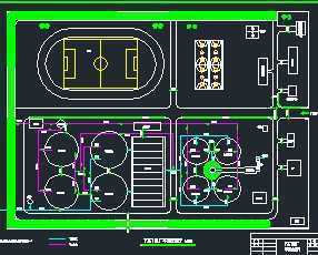 某污水处理厂工艺设计平面图