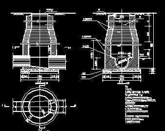 雨水检查井沟槽设计标准图
