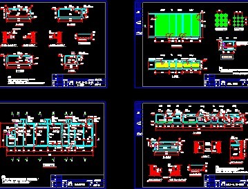地埋式污水处理全套主体施工图