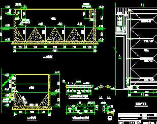 污泥池平面,剖面图