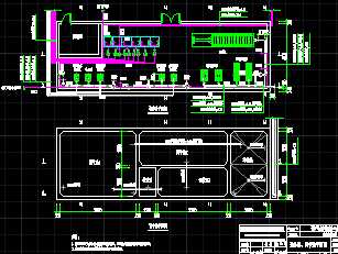 设备房,调节池平面图