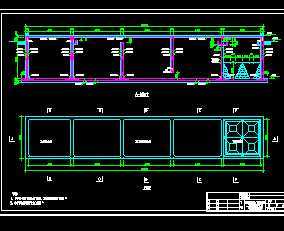 水解酸化池平面图和剖面图