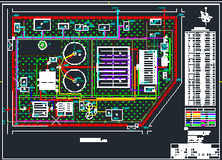 污水处理厂总平面图